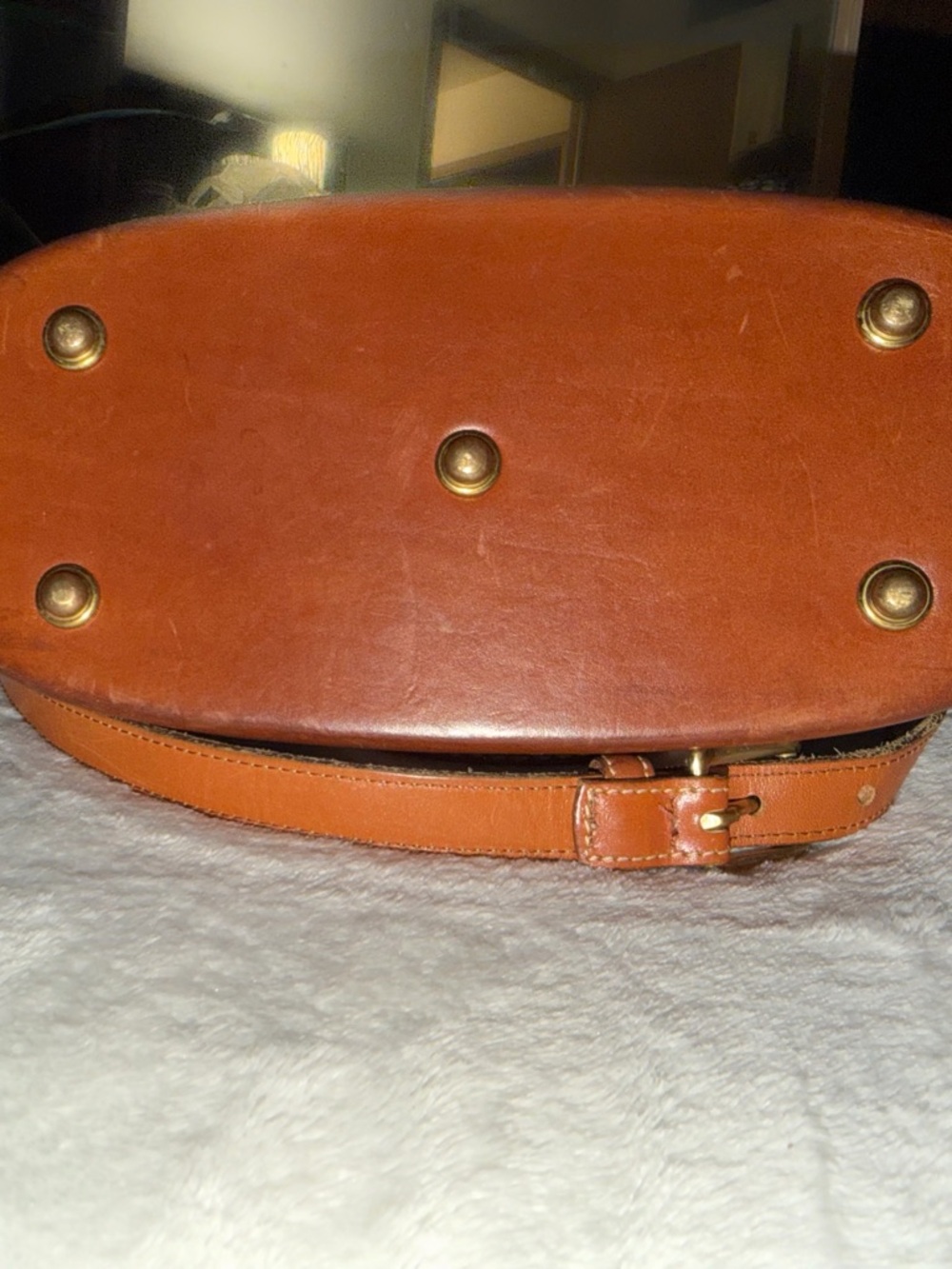 Dooney & Bourke Dark Navy Pebbled Leather Norfolk Satchel - Picture 3 of 6